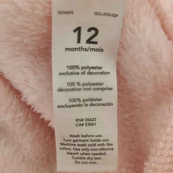 🌟5/$25 Carter's Hooded Full Zip Vest Size 12 Months - Picture 6 of 6